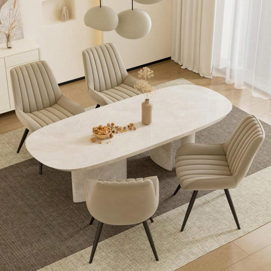 BRINLEY DINING CHAIR - BEIGE (SET OF 4)
