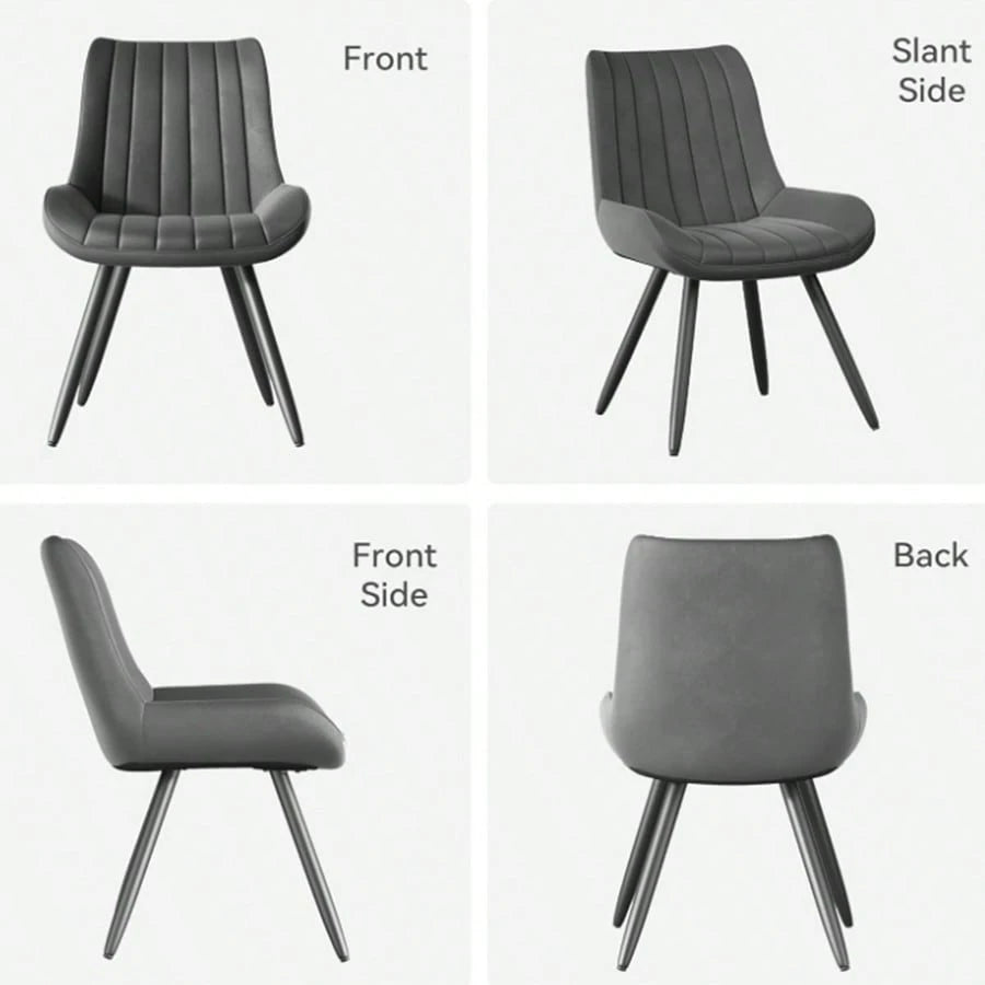 BRINLEY DINING CHAIR - DARK GRAY (SET OF 4)
