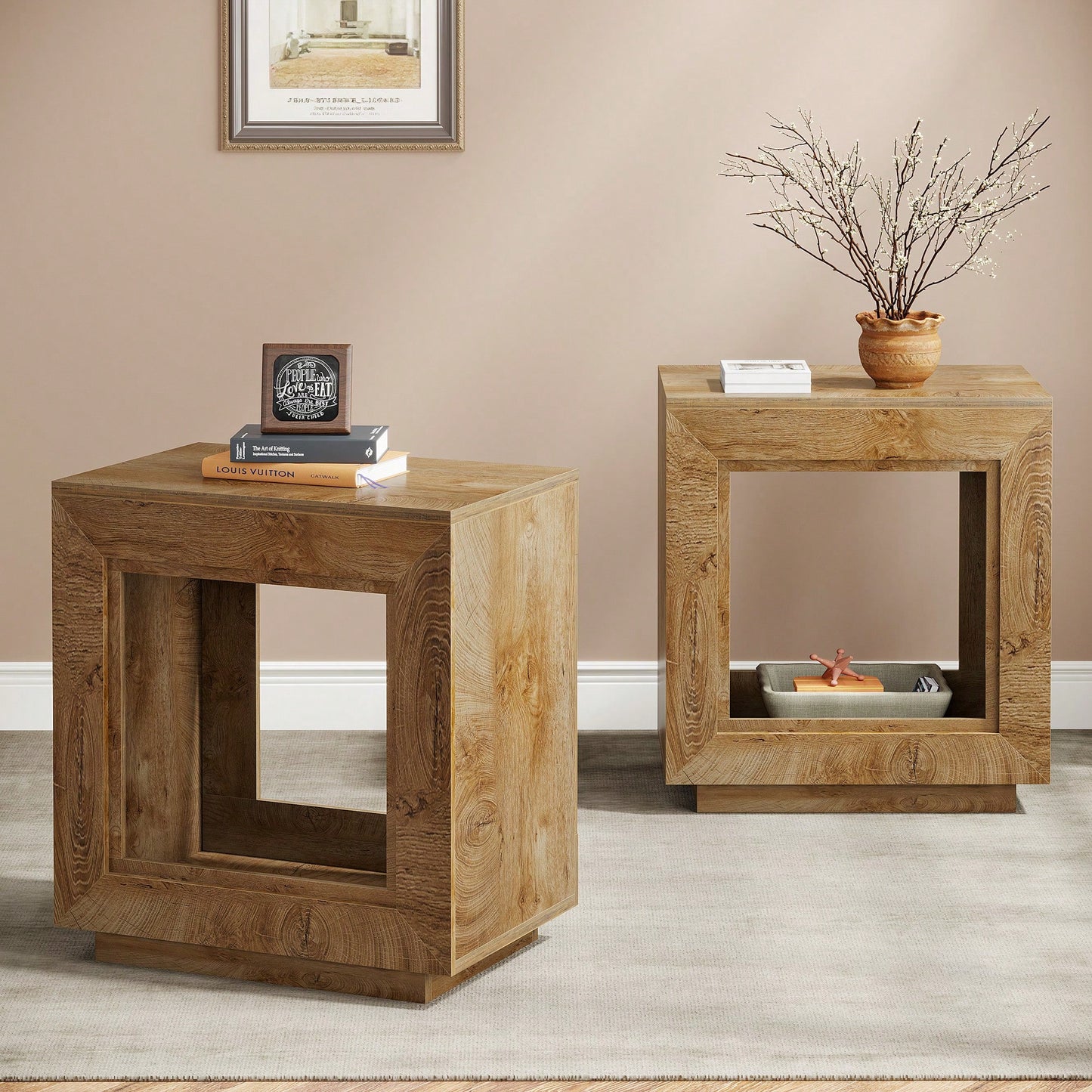 DURHAM END TABLE - NATURAL