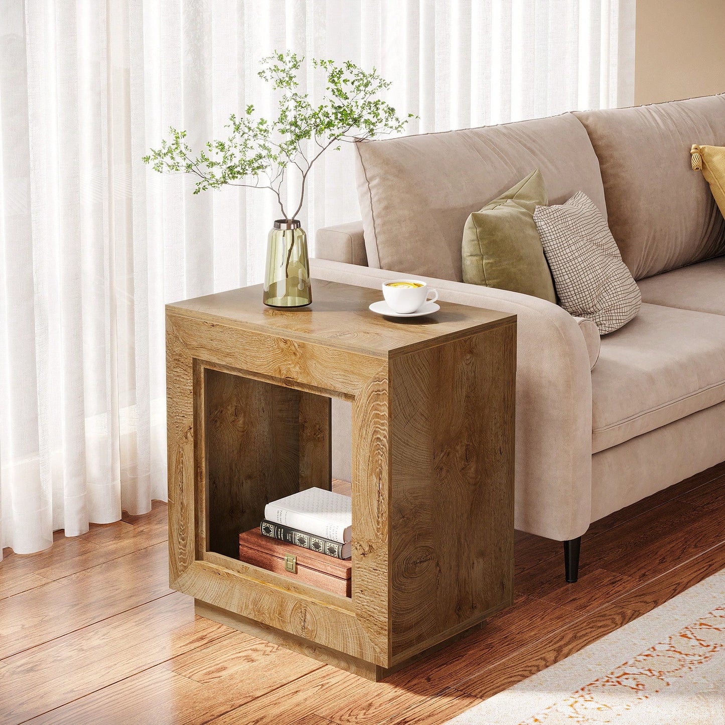 DURHAM END TABLE - NATURAL