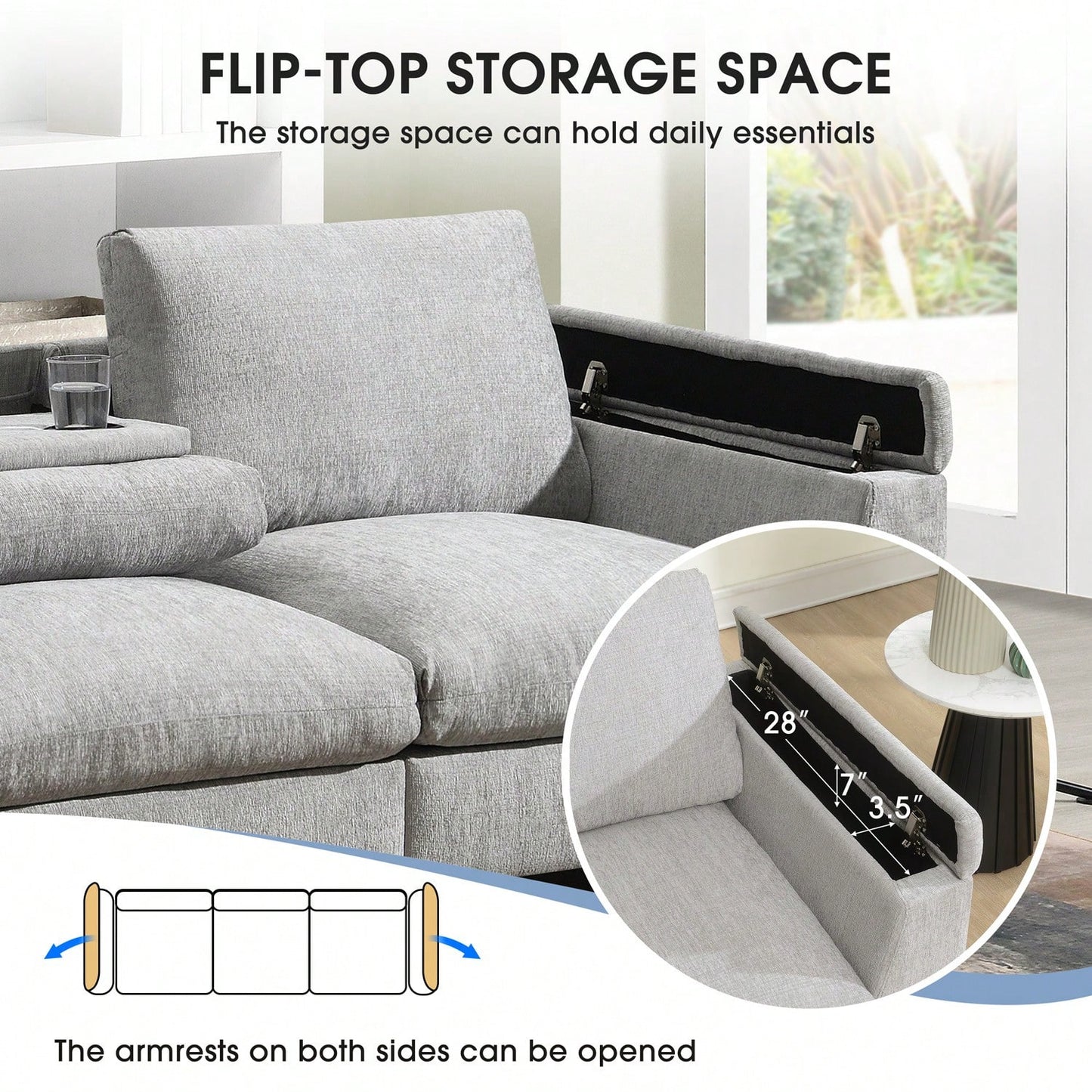 OPHELIA 96" SOFA