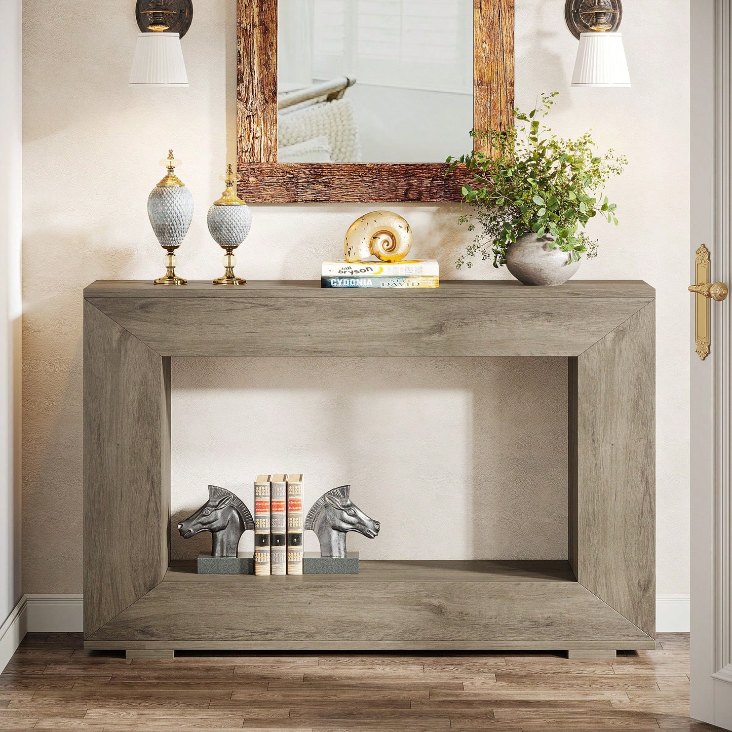 LISBON 47" CONSOLE TABLE - GRAY