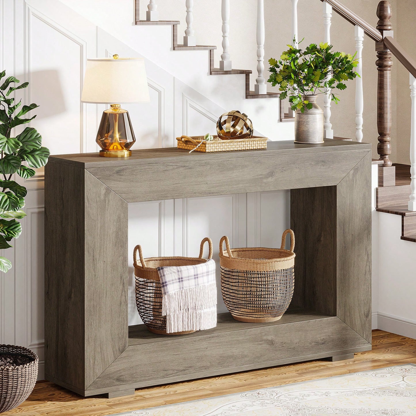 LISBON 47" CONSOLE TABLE - GRAY