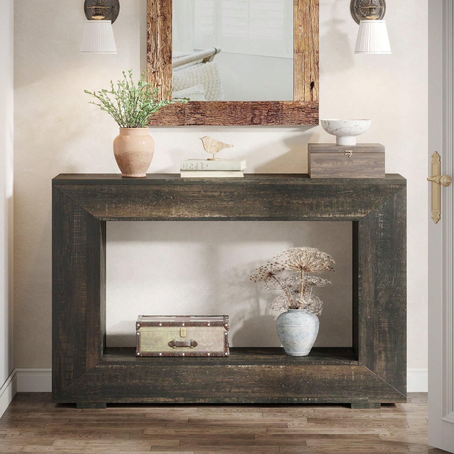 LISBON 47" CONSOLE TABLE - BLACK