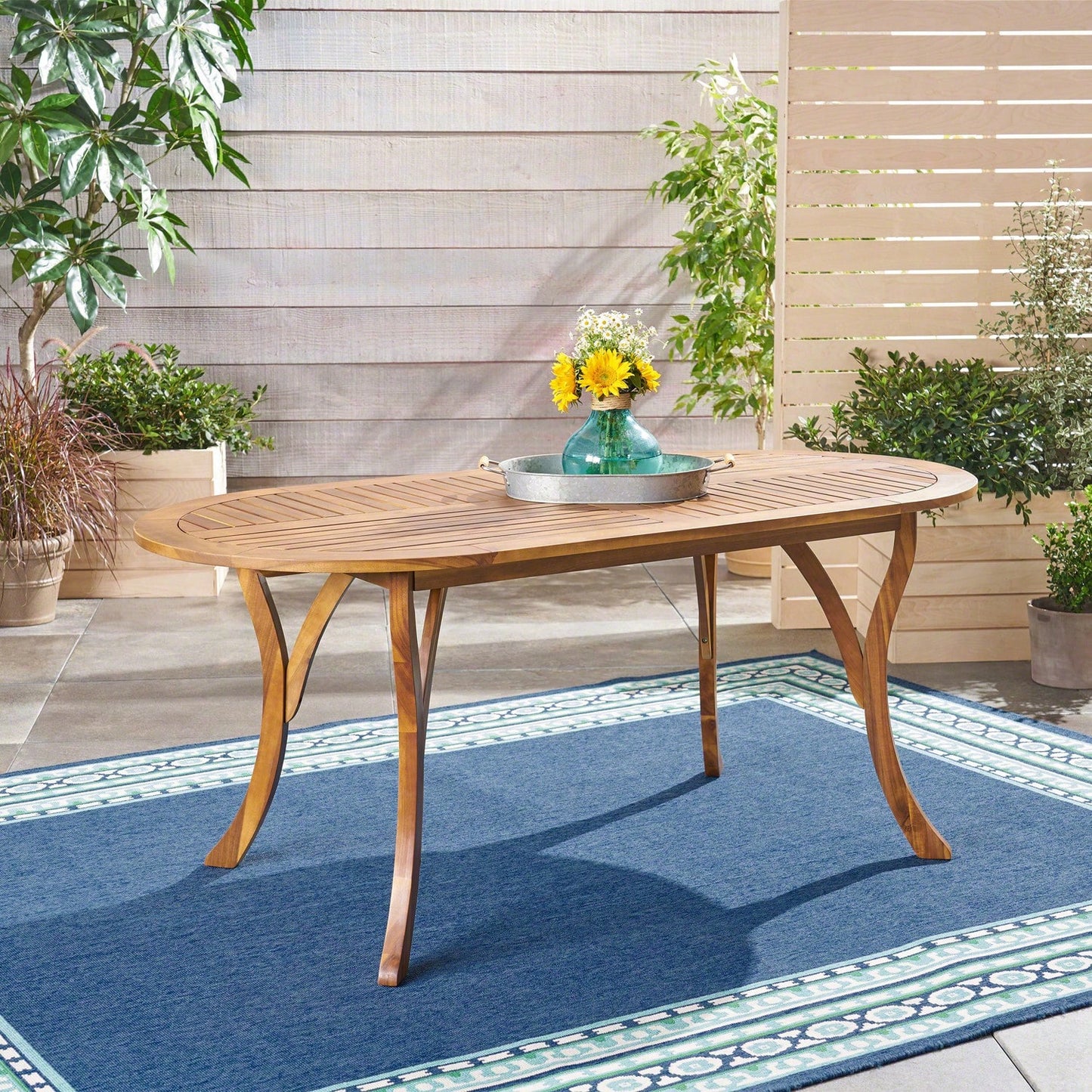 VIERA 70" OUTDOOR DINING TABLE- TEAK