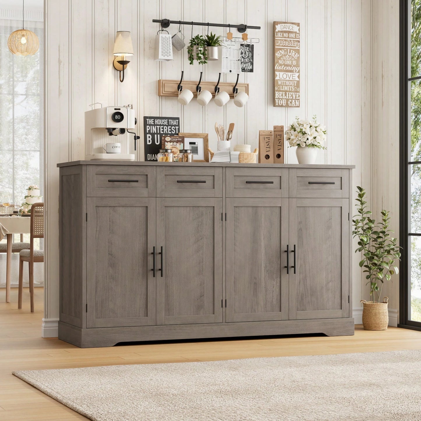 ESTELLE SIDEBOARD- GRAY