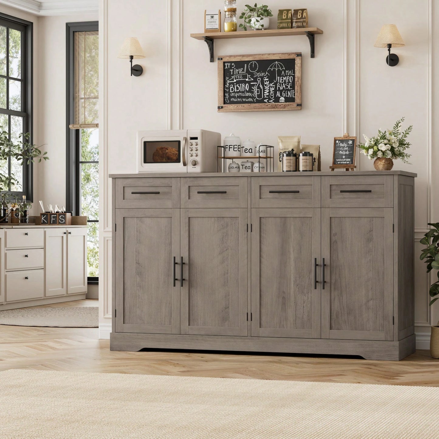 ESTELLE SIDEBOARD- GRAY