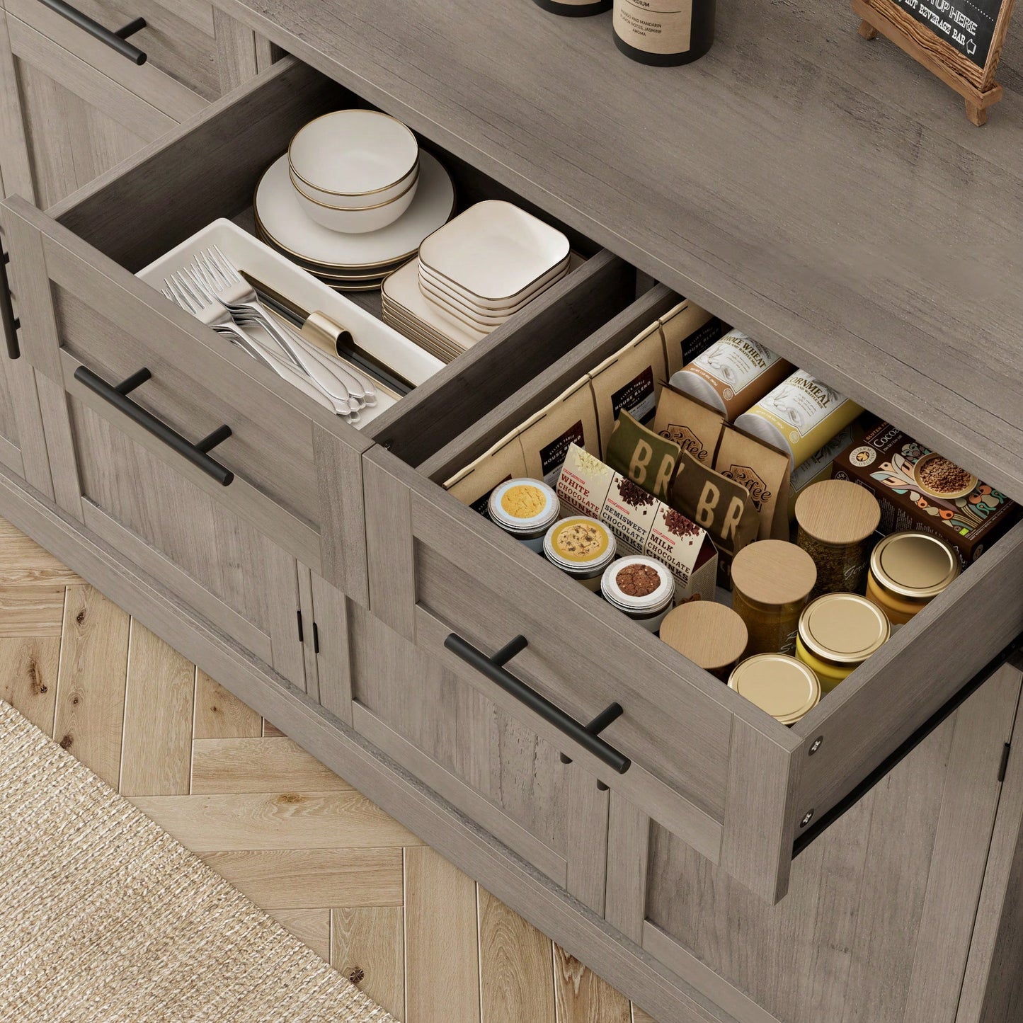 ESTELLE SIDEBOARD- GRAY
