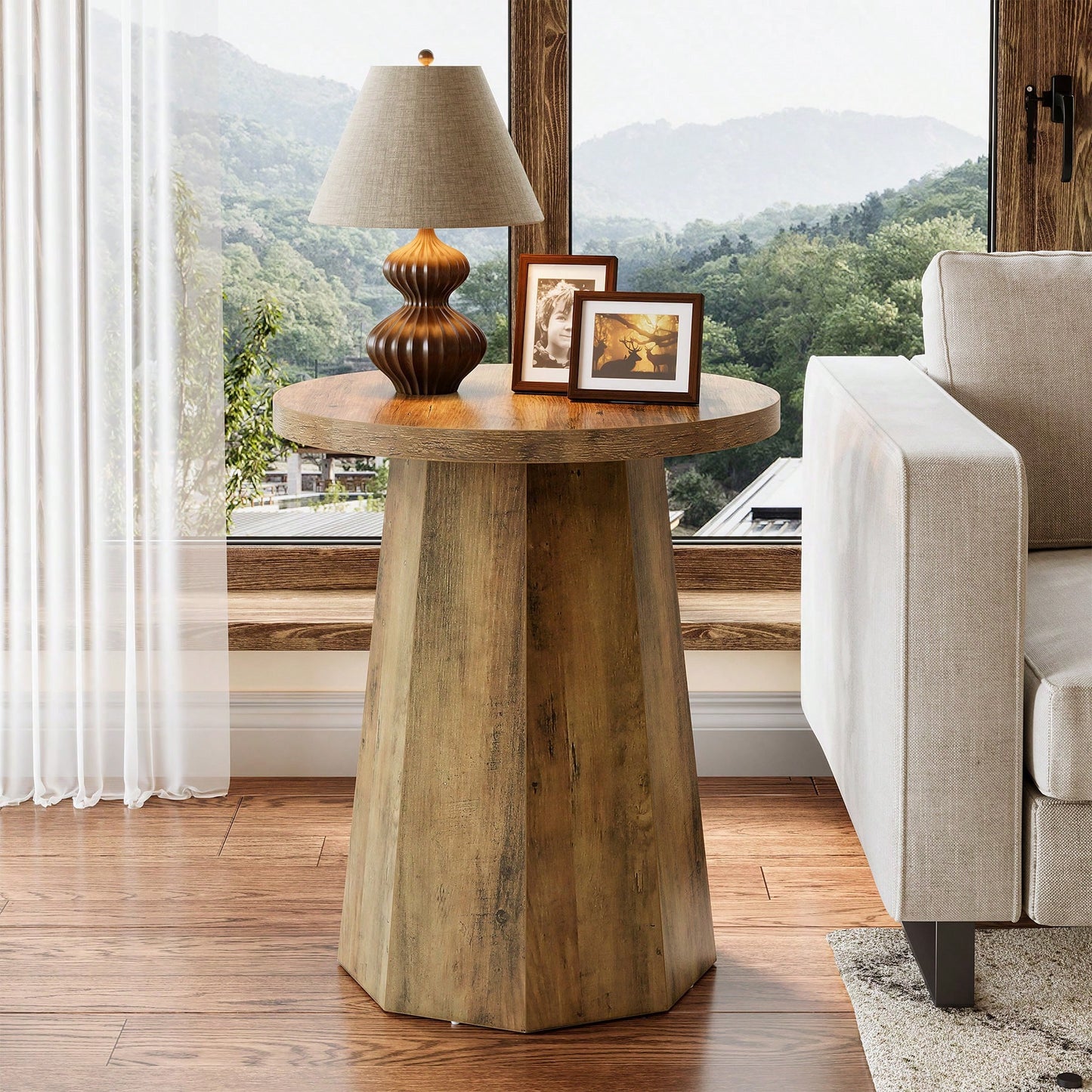 BRISTOL END TABLE - WALNUT