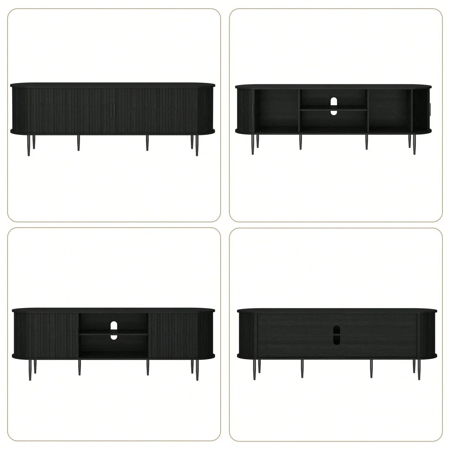 JASPER 70" MEDIA CONSOLE - BLACK