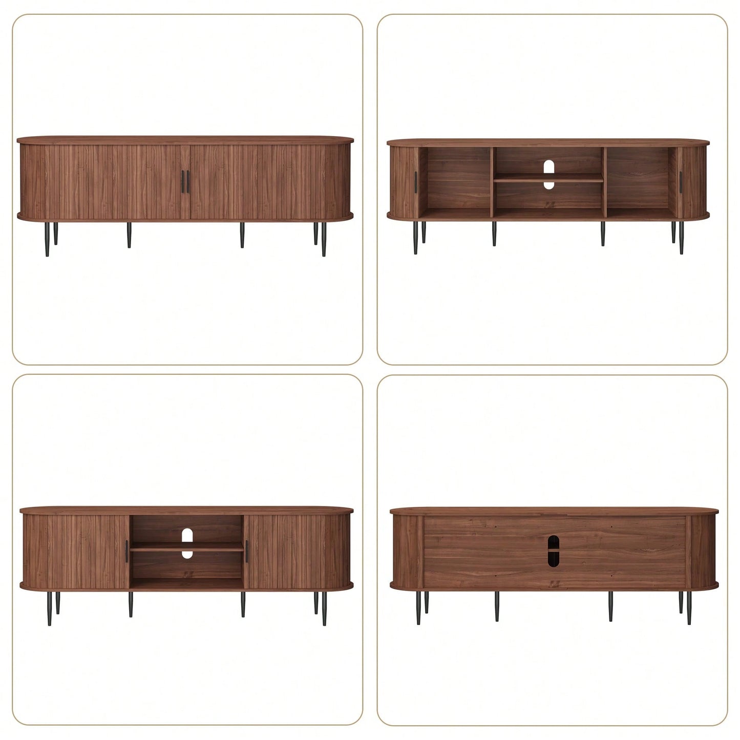 JASPER 70" MEDIA CONSOLE - BROWN