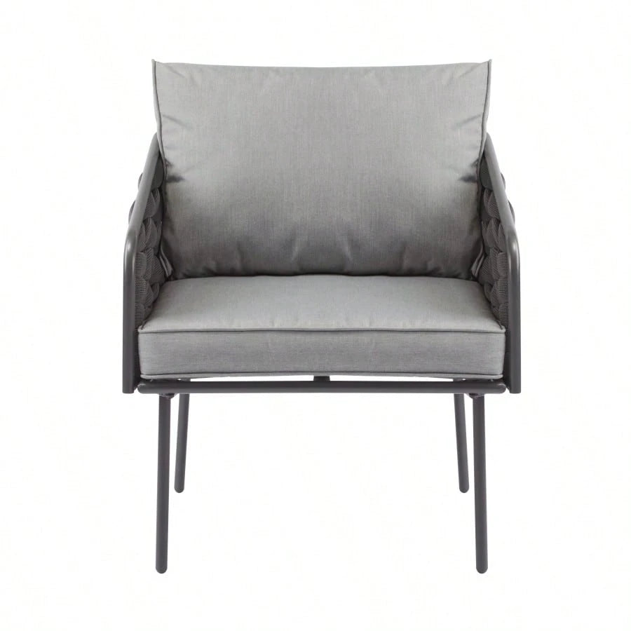 NERIDA 4-PIECE OUTDOOR LOUNGE SET - GRAY