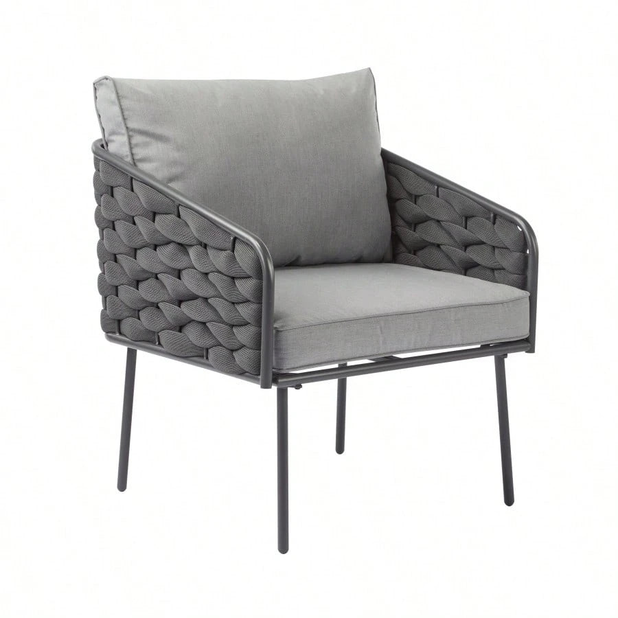 NERIDA 4-PIECE OUTDOOR LOUNGE SET - GRAY