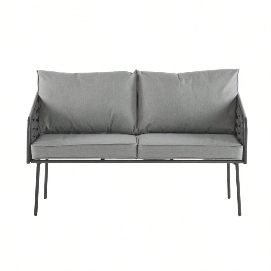 NERIDA 4-PIECE OUTDOOR LOUNGE SET - GRAY