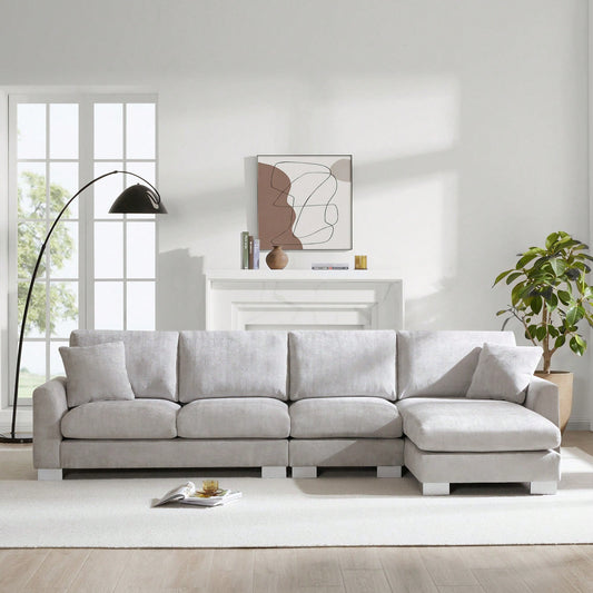 LAYLA 119" SECTIONAL - LIGHT GRAY