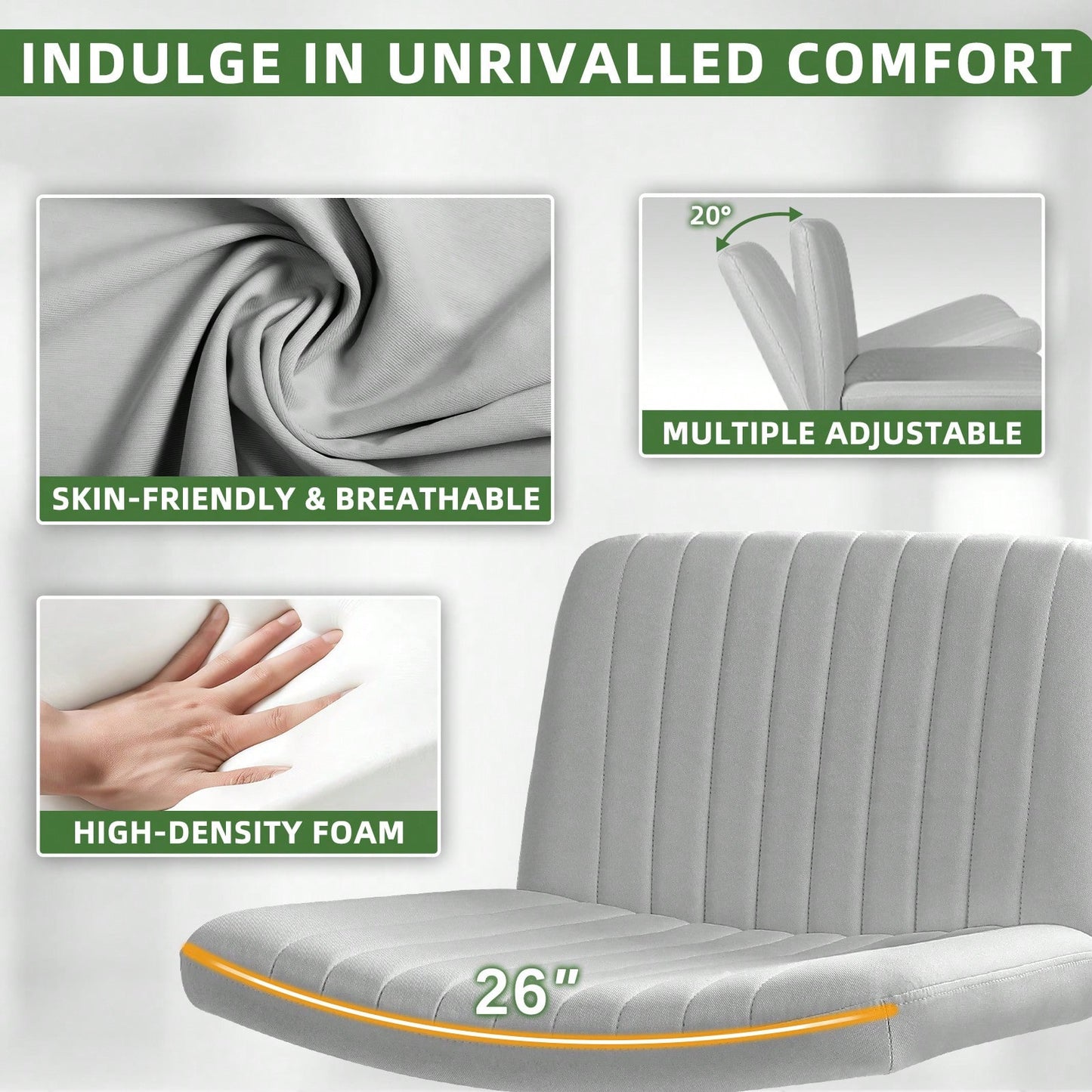 POISE OFFICE CHAIR - GRAY