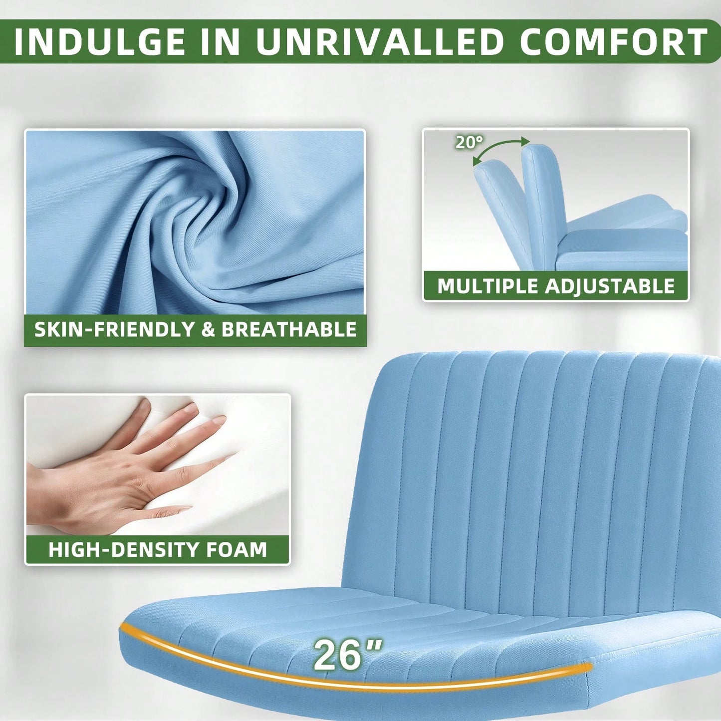 POISE OFFICE CHAIR - BLUE