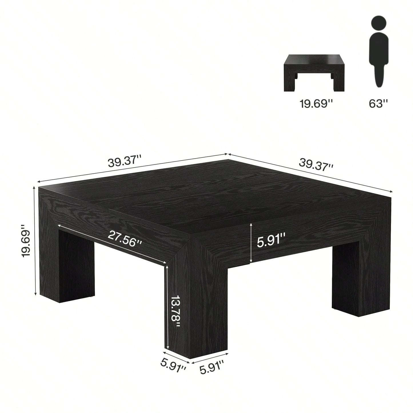GRANT COFFEE TABLE - BLACK