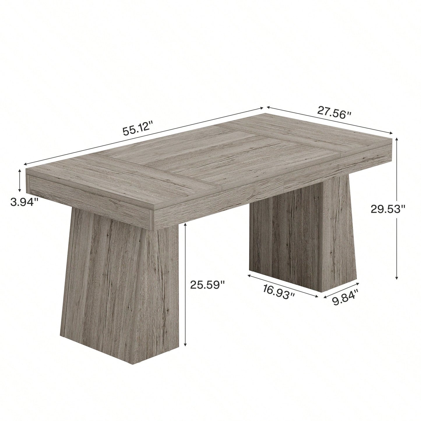 ANSEL DINING TABLE - GRAY