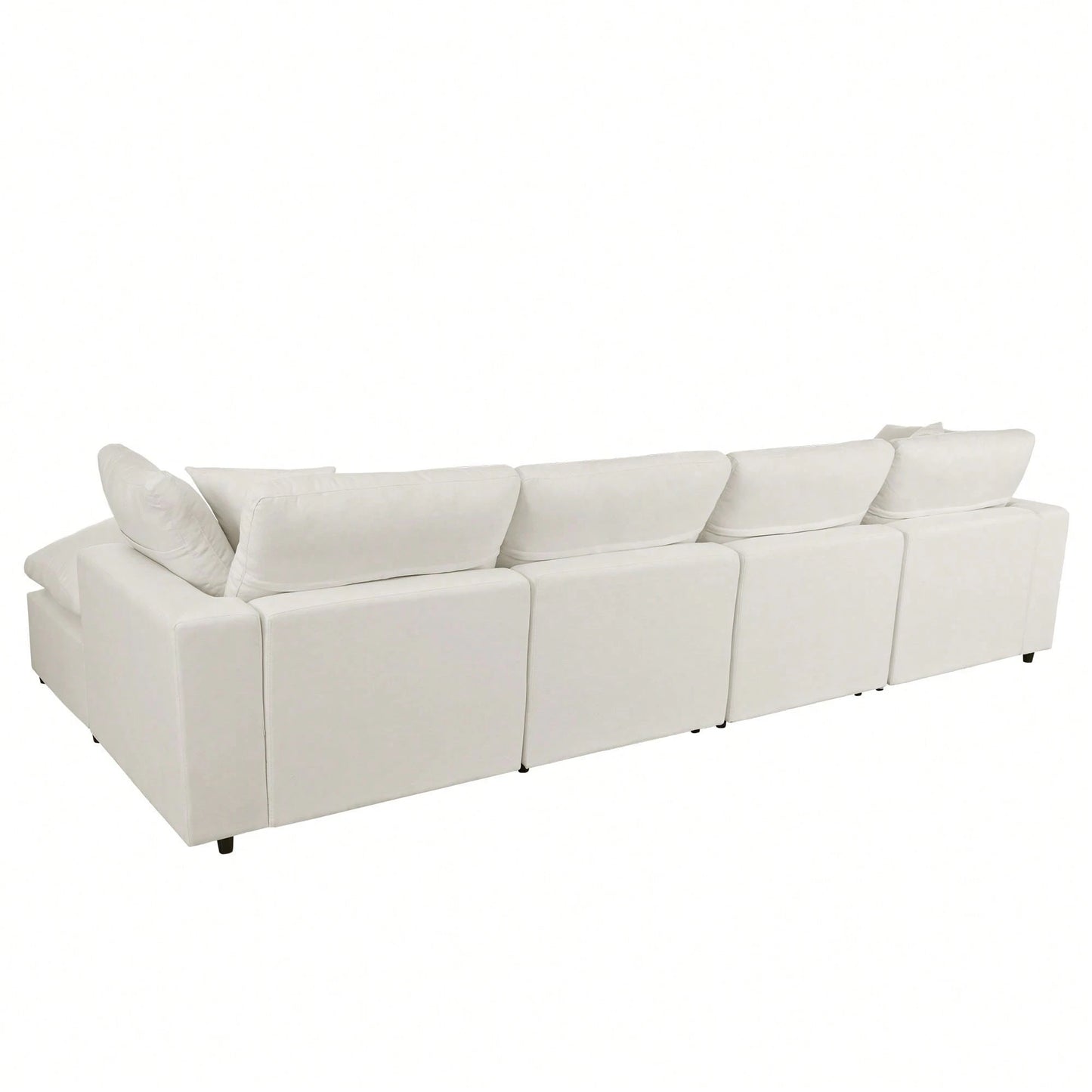 LORA 134" SOFA w/ OTTOMANS - BEIGE