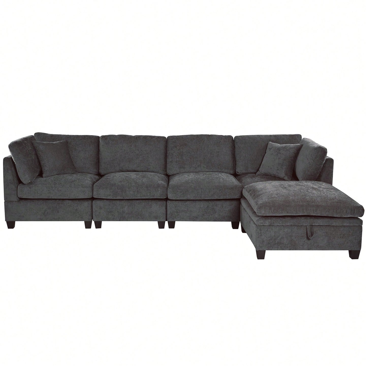 LIOR 119" SECTIONAL - GRAY