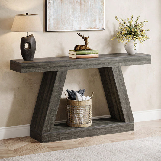 ASPEN 55" CONSOLE TABLE - DARK GRAY