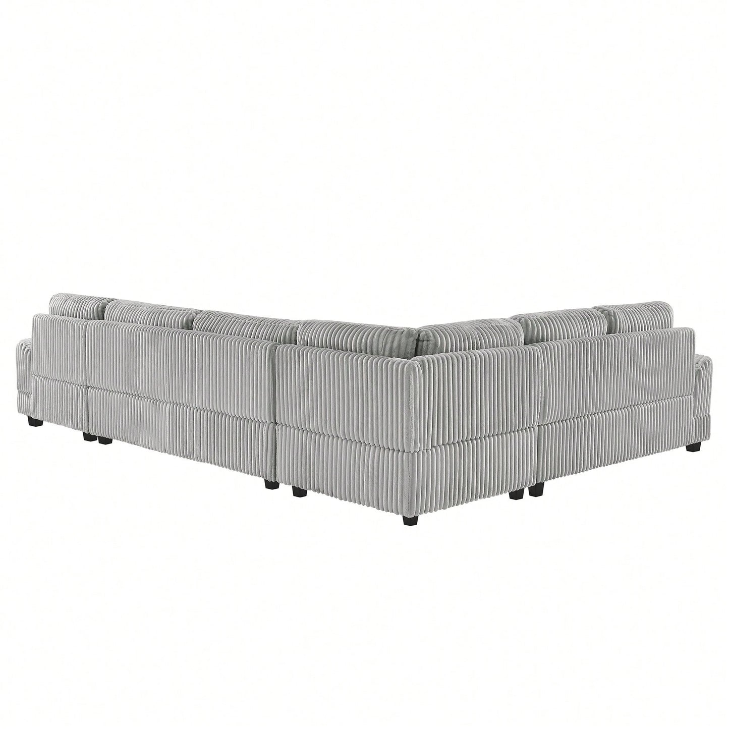LOVETH 119" SECTIONAL - GRAY