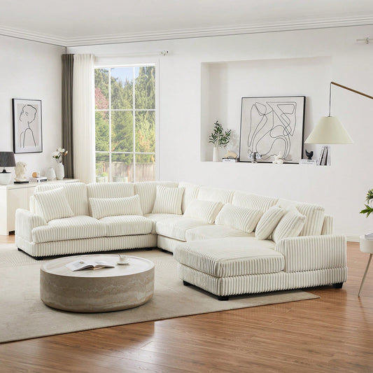 LOVETH 119" SECTIONAL - BEIGE