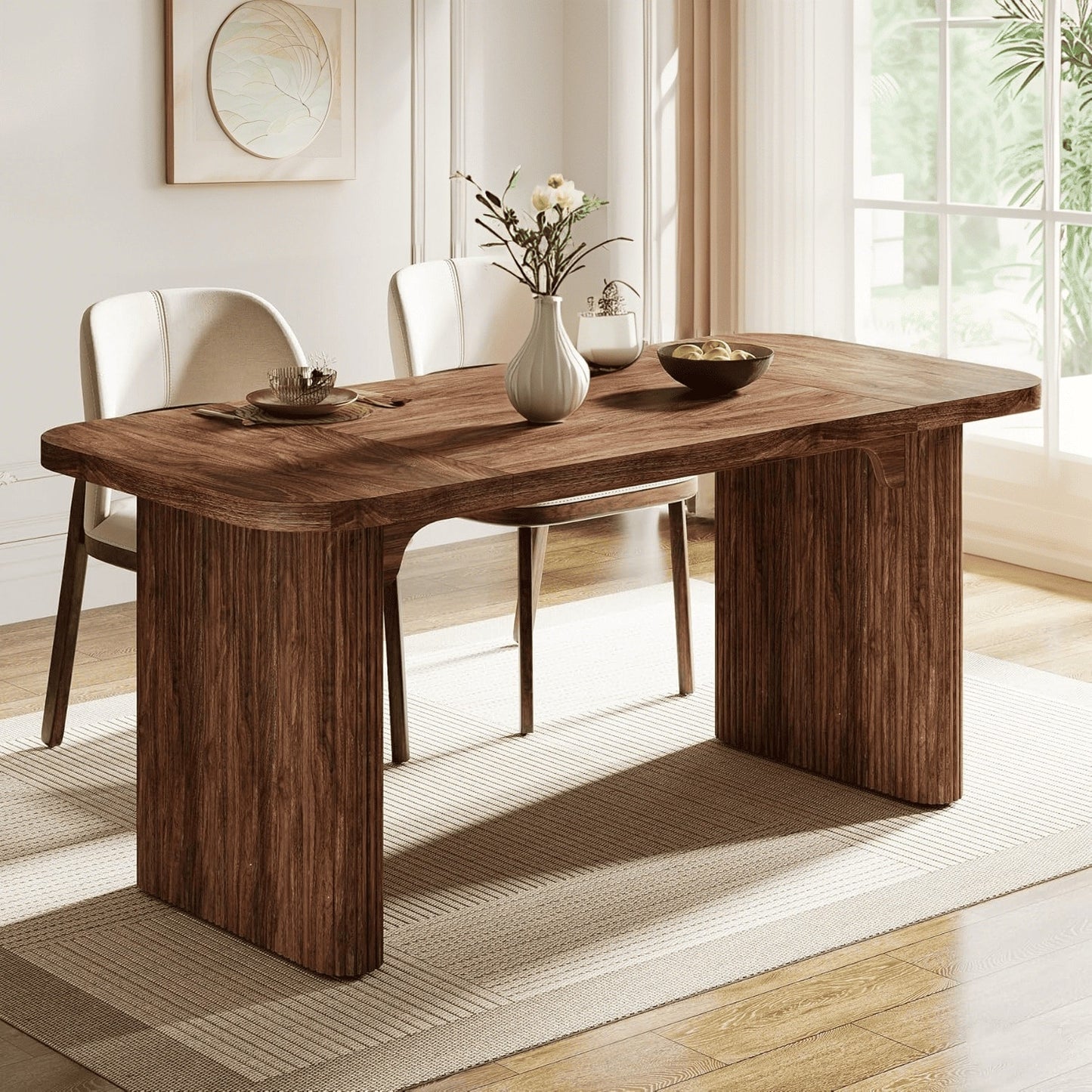 AALIYAH DINING TABLE - BROWN