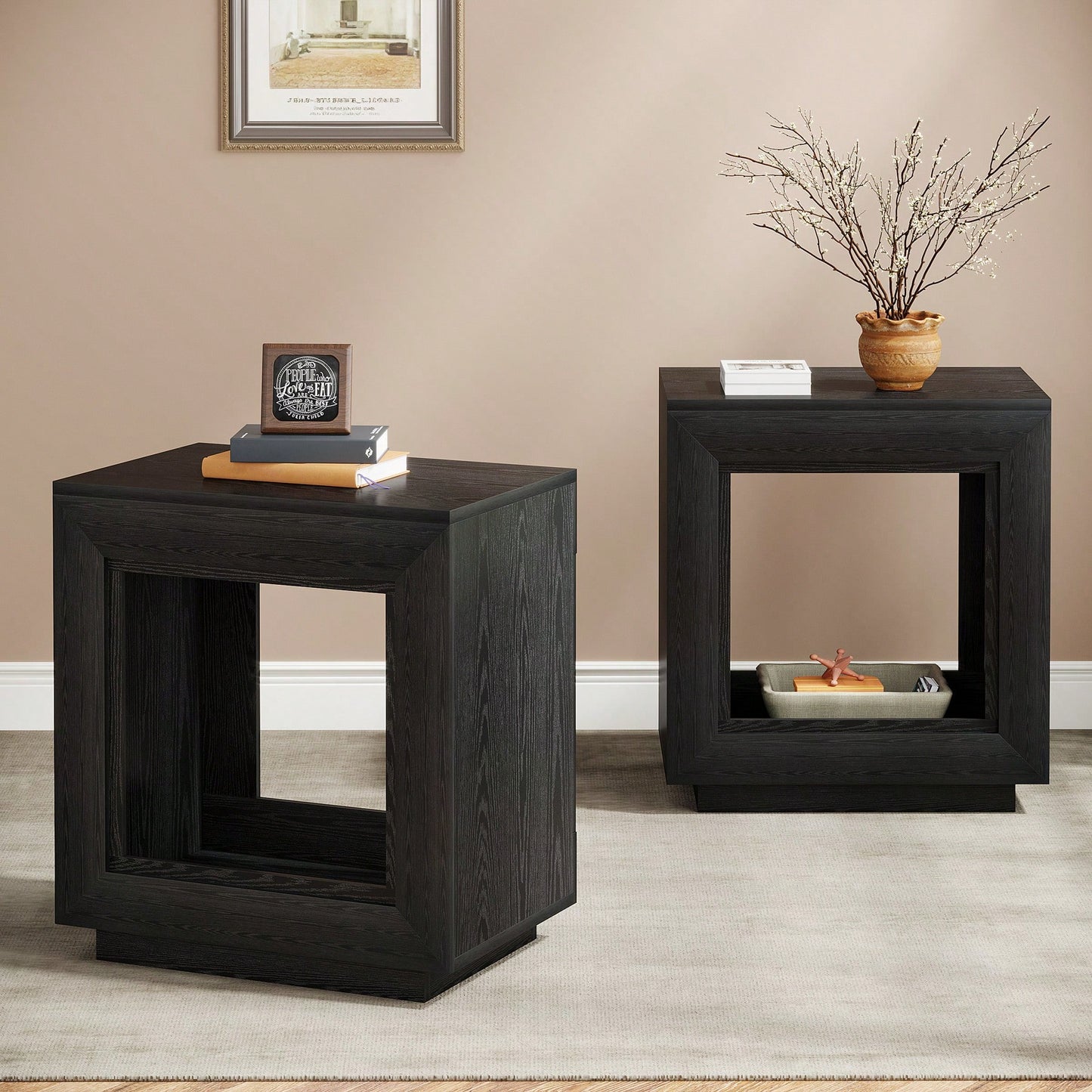 DURHAM END TABLE - BLACK