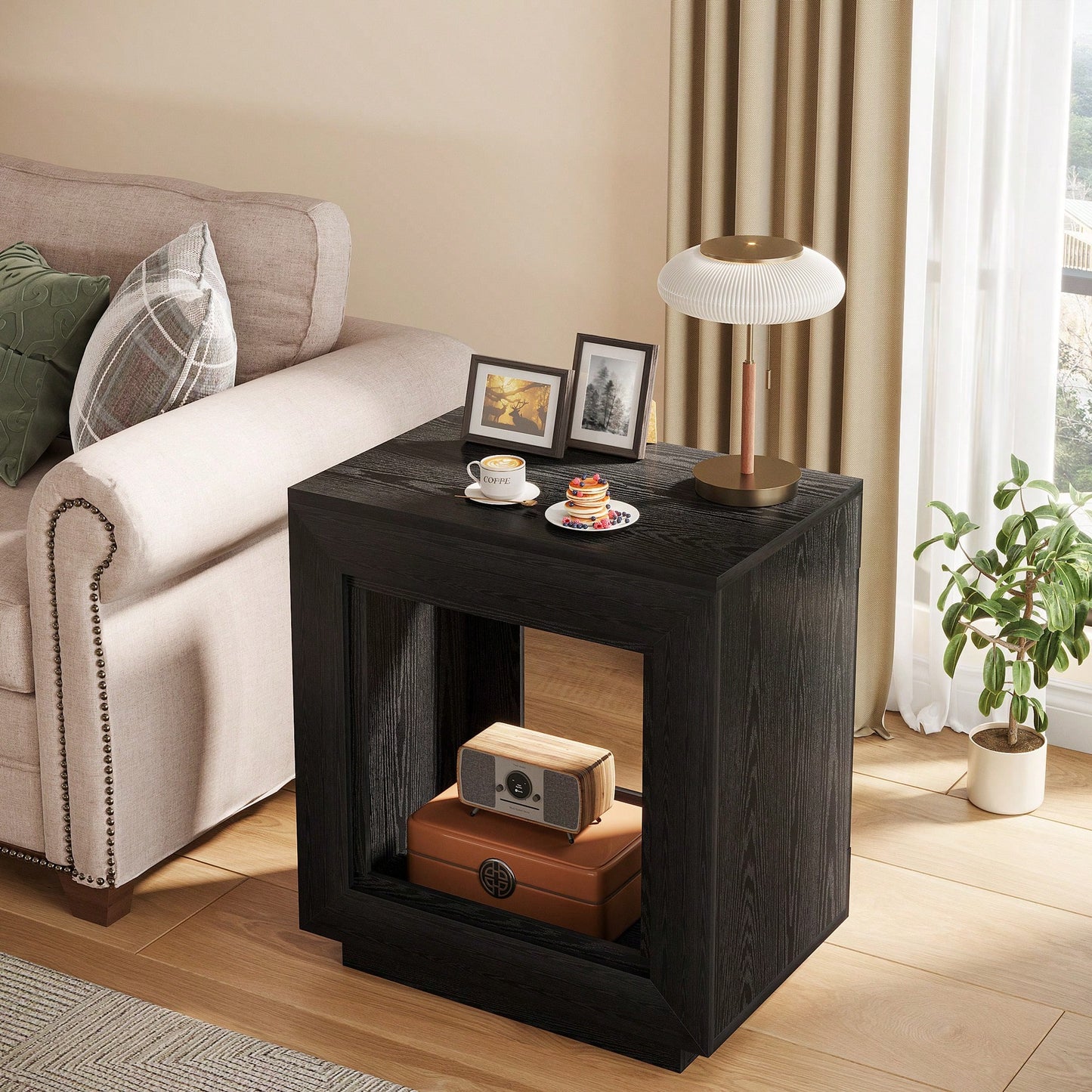 DURHAM END TABLE - BLACK