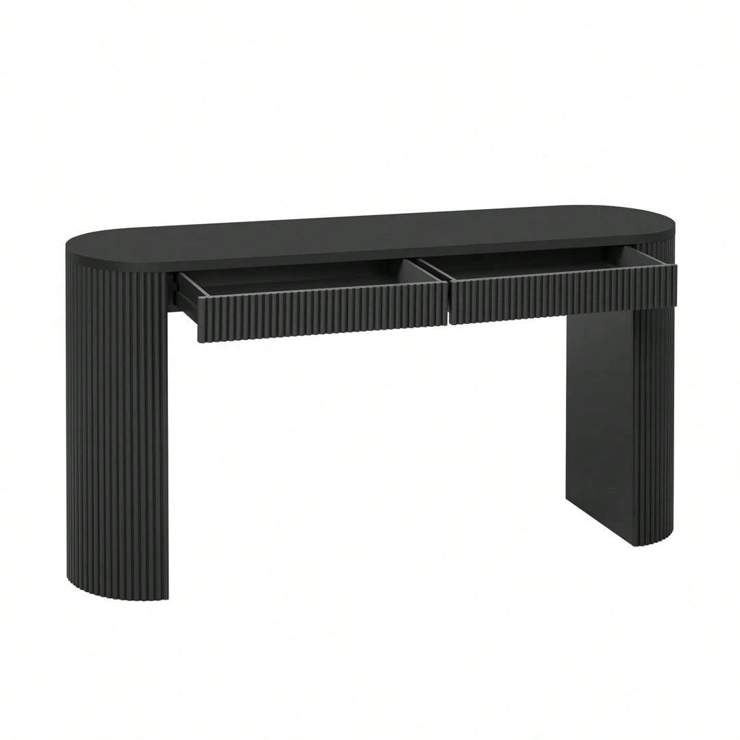 ZEPHYR 58" CONSOLE TABLE - BLACK