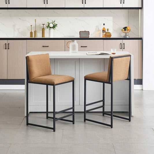 LICLEAR COUNTER STOOLS - COFFEE (SET OF 2)