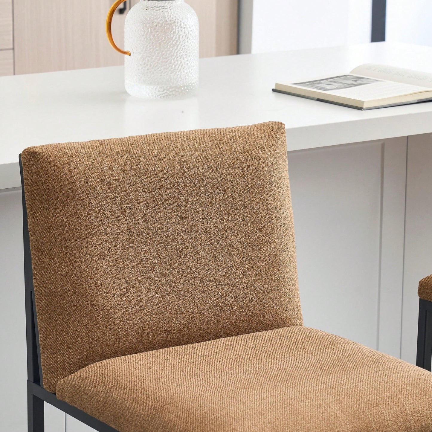 LICLEAR COUNTER STOOLS - COFFEE (SET OF 2)