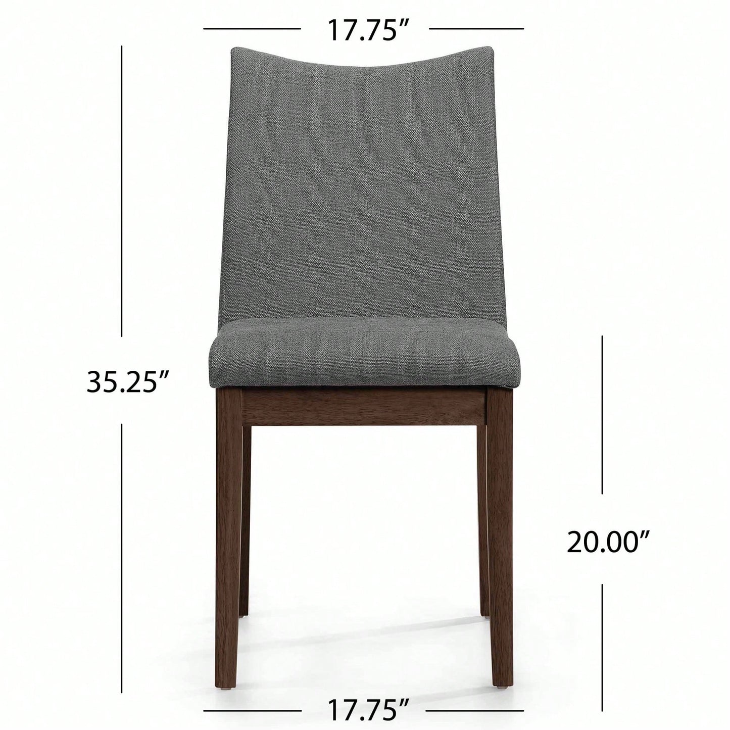 MILA DINING CHAIR - GRAY (SET OF 2)