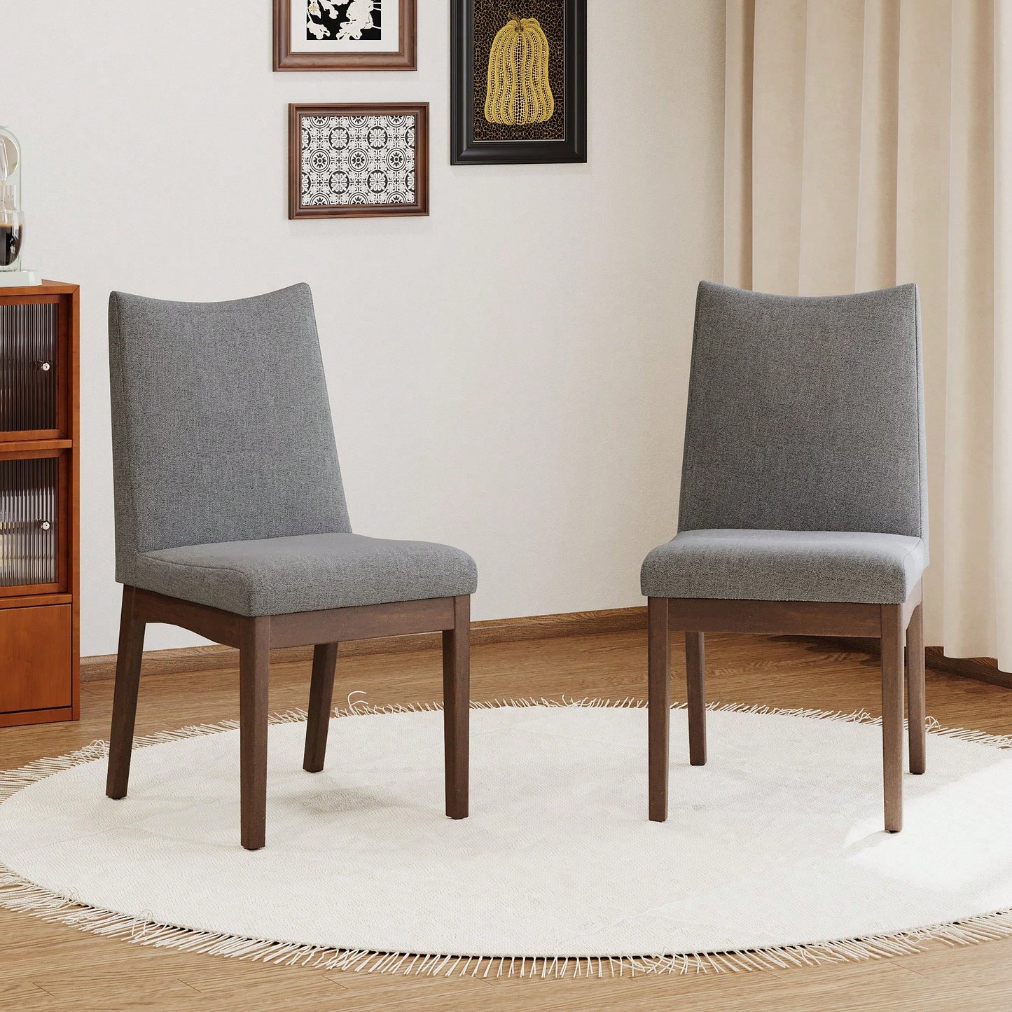 MILA DINING CHAIR - GRAY (SET OF 2)