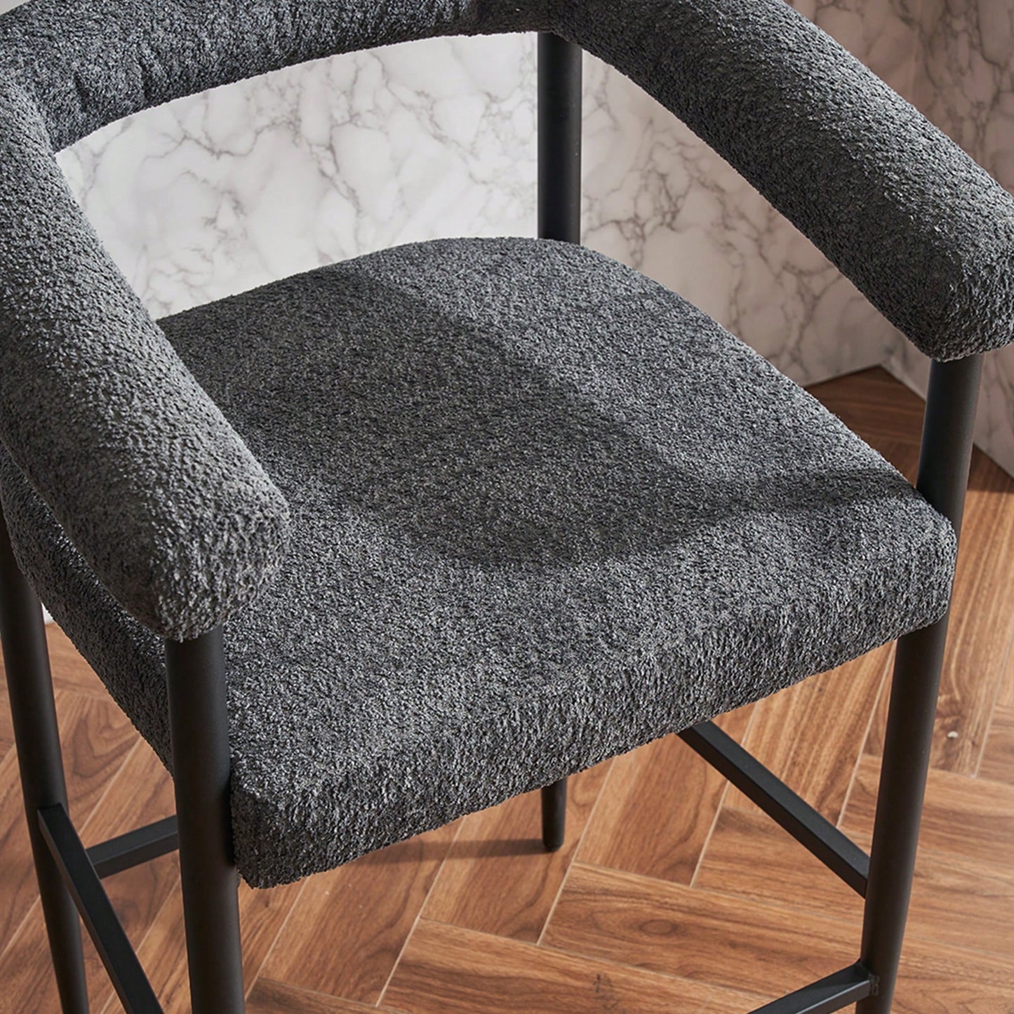CHER COUNTER STOOLS - DARK GRAY (SET OF 2)