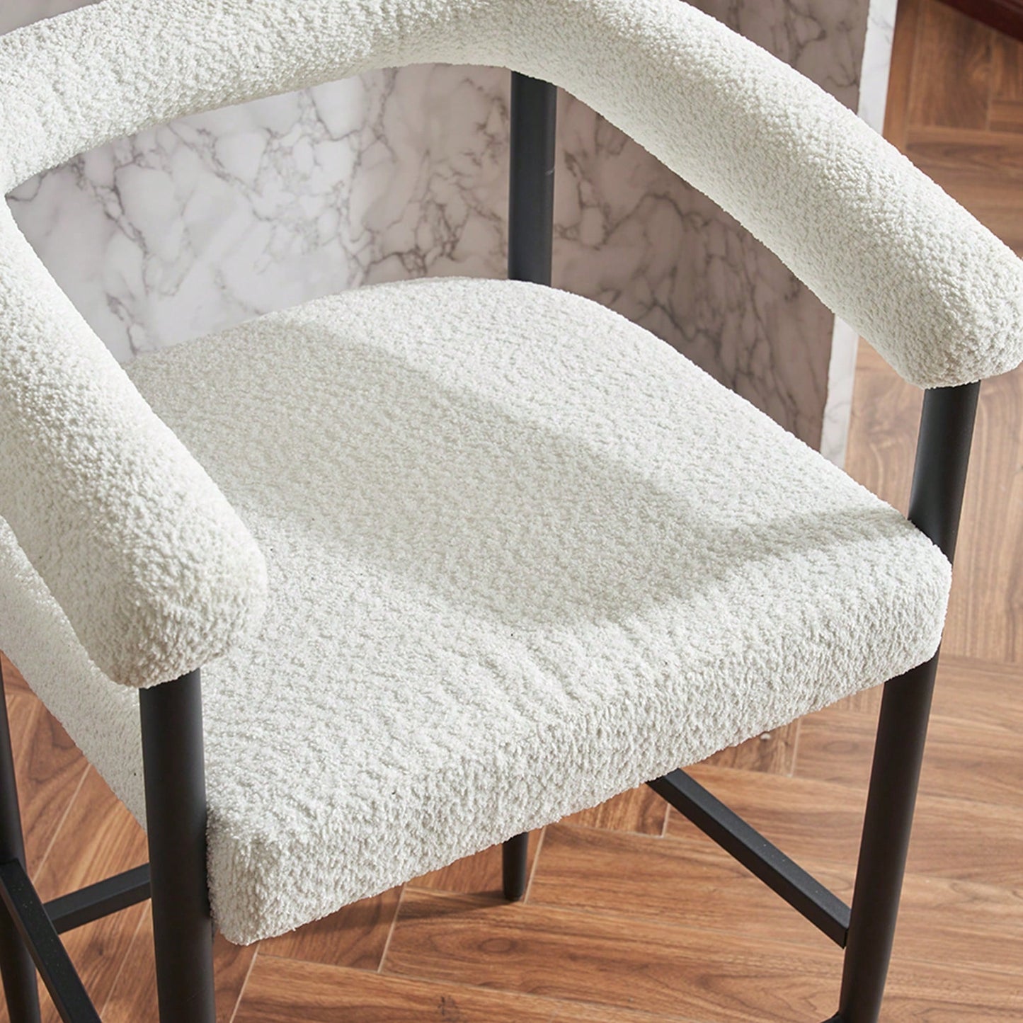 CHER COUNTER STOOLS - WHITE (SET OF 2)