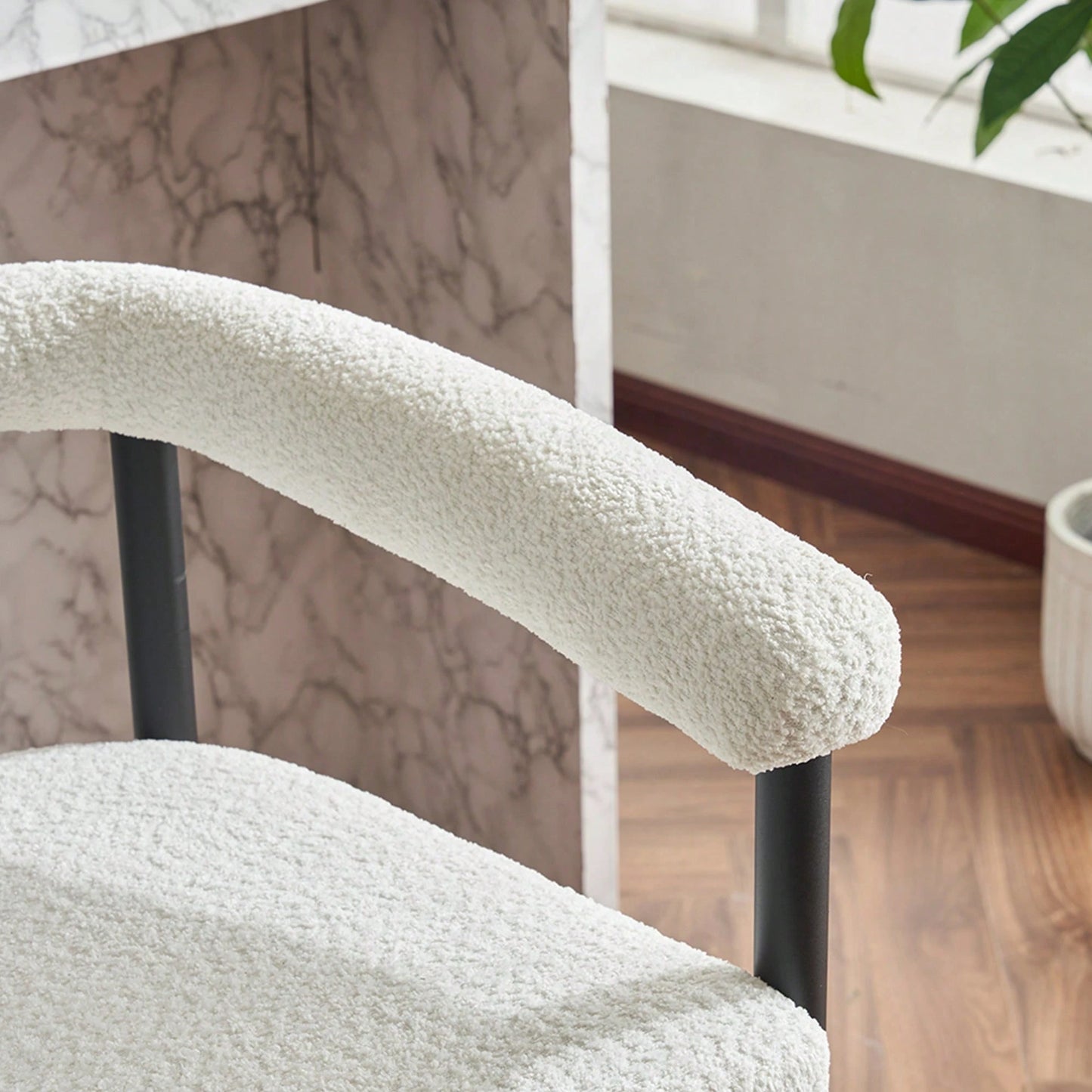 CHER COUNTER STOOLS - WHITE (SET OF 2)