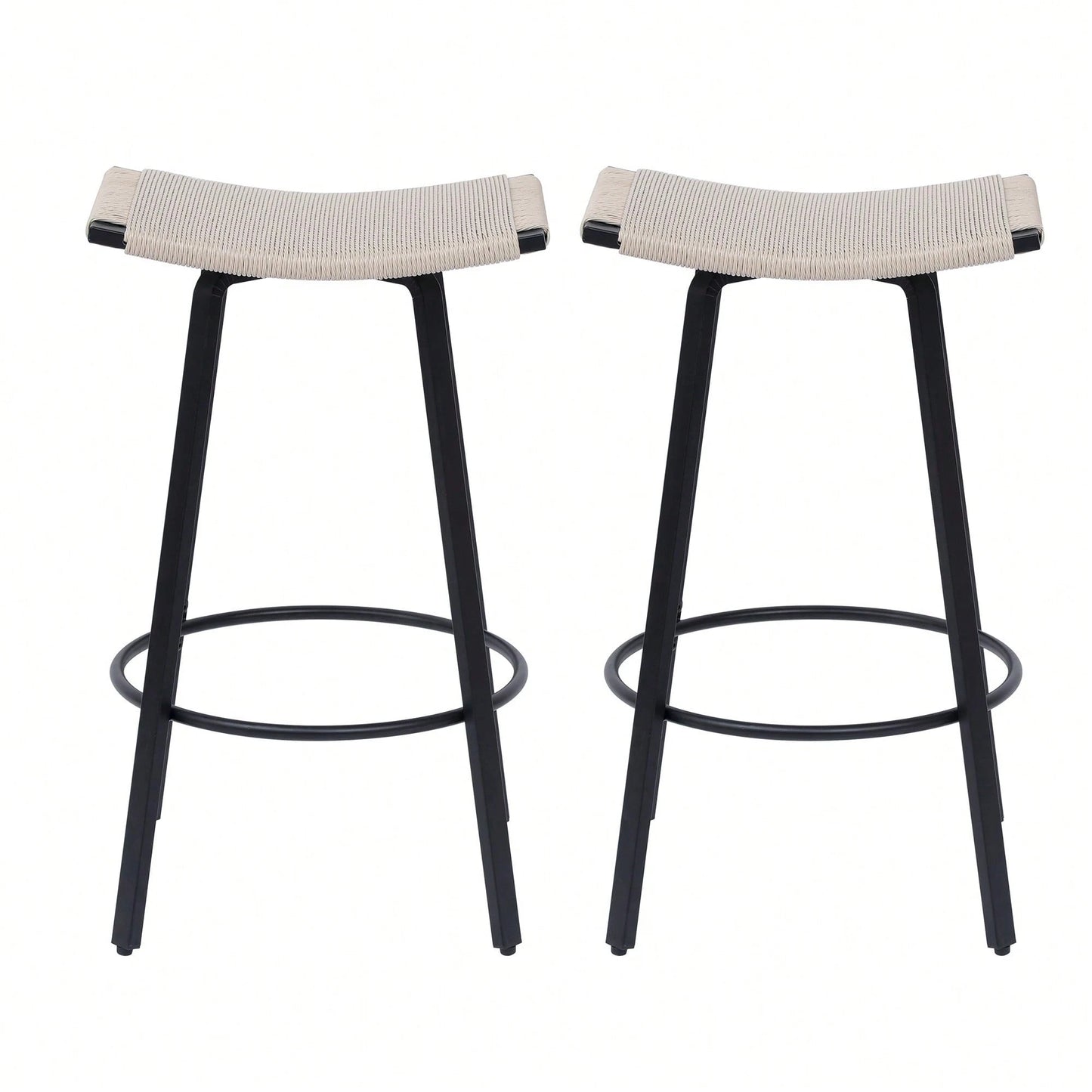NOLANI COUNTER STOOLS - BEIGE (SET OF 2)