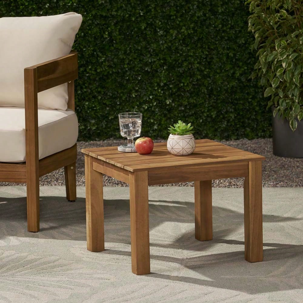 OUTDOOR END TABLE - NATURAL