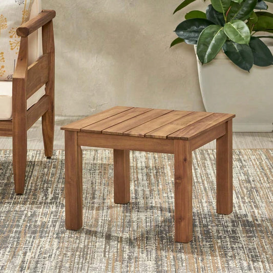 OUTDOOR END TABLE - NATURAL