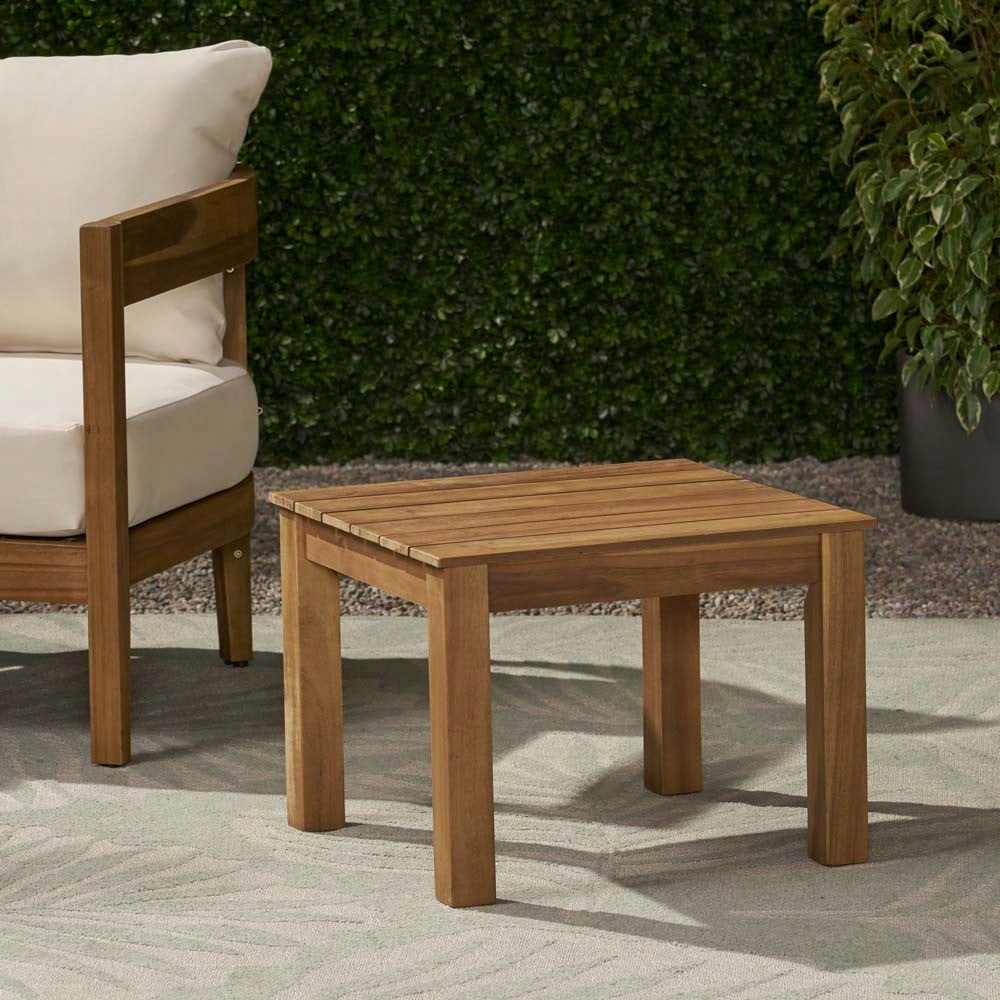 OUTDOOR END TABLE - NATURAL
