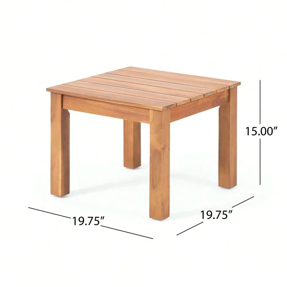 OUTDOOR END TABLE - NATURAL
