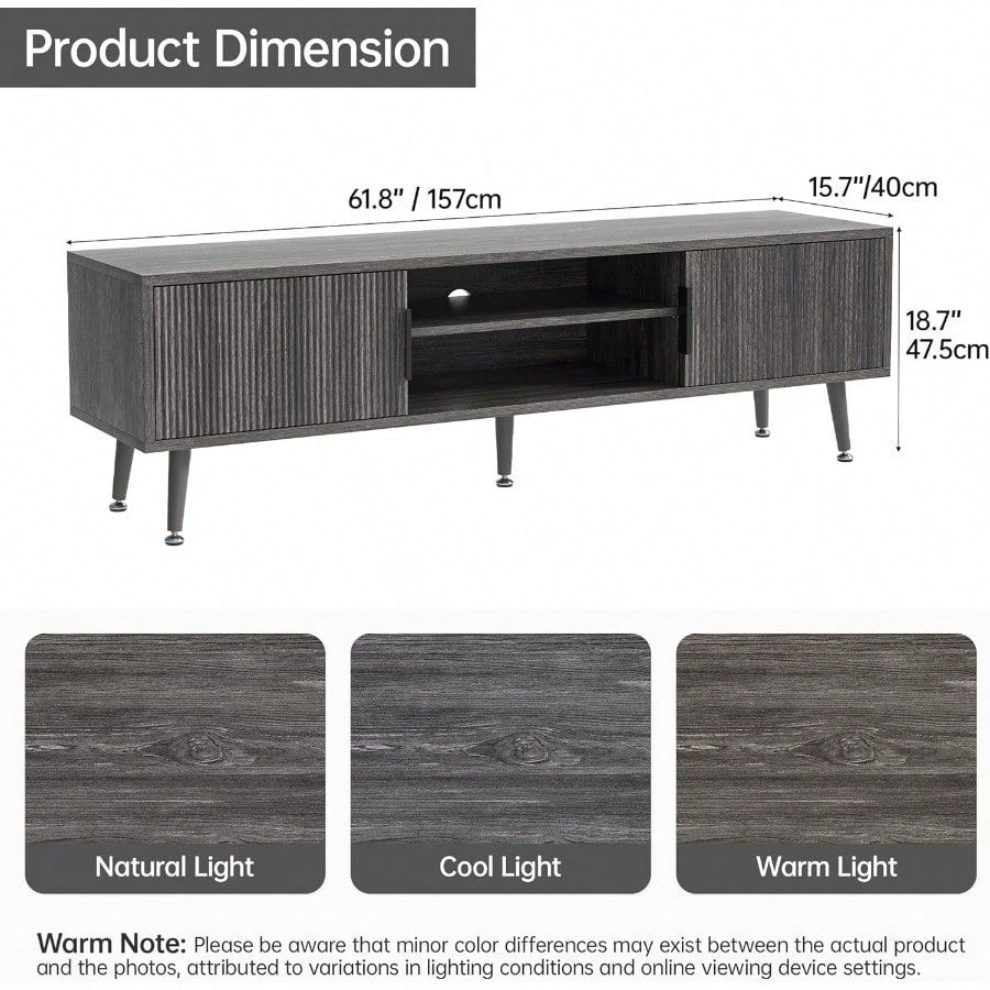 ASHWOOD 70” MEDIA CONSOLE - GRAY