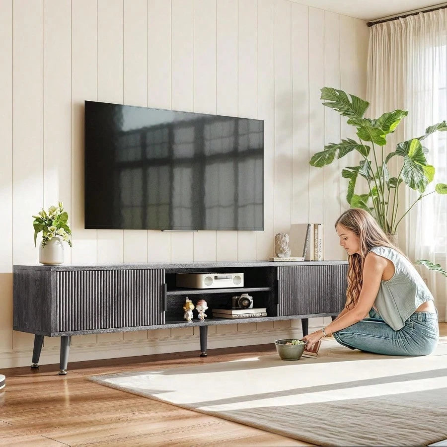 ASHWOOD 70” MEDIA CONSOLE - GRAY