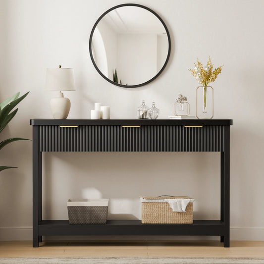 ZUMA 52" CONSOLE TABLE - BLACK