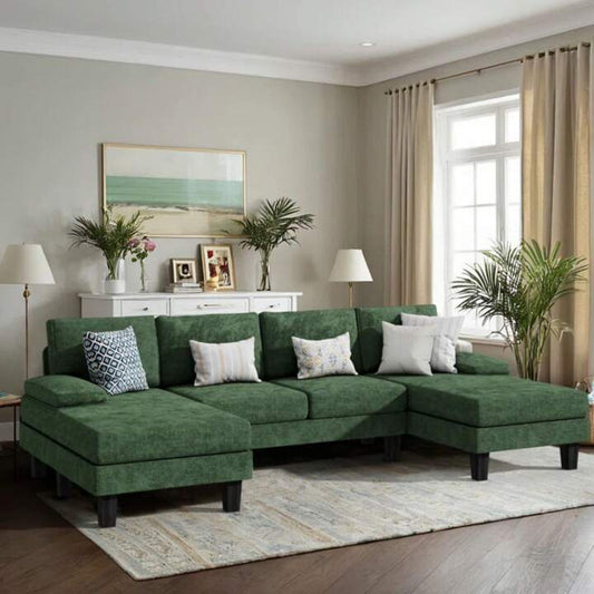 MILO 110" SECTIONAL - GREEN