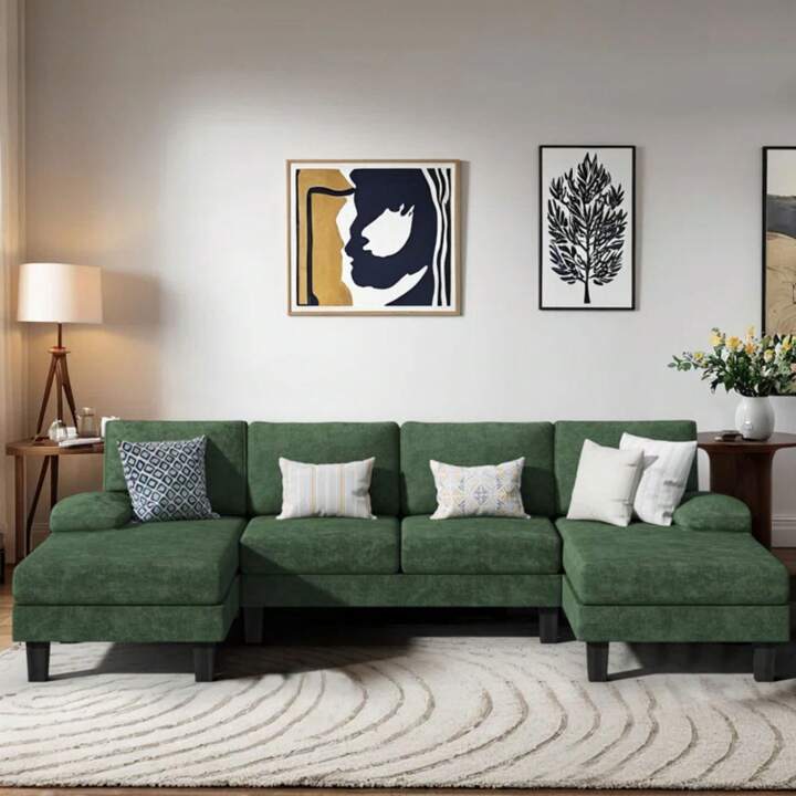 MILO 110" SECTIONAL - GREEN
