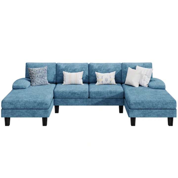 MILO 110" SECTIONAL - BLUE